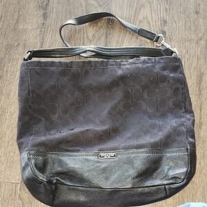 Coach Black Textured Shoulder Bag